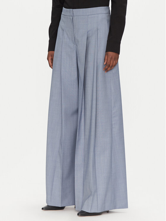 BOSS Spodnie palazzo Tetosa1 50545699 Niebieski Wide Leg