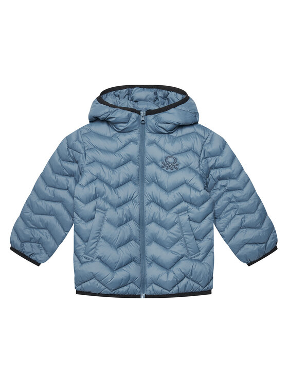 United Colors Of Benetton Kurtka przejściowa 2TWDCN04V Niebieski Regular Fit