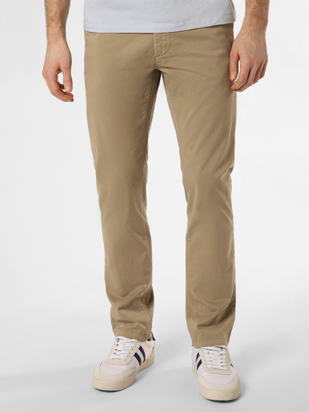 BOSS Orange Spodnie - Chino Slim Mężczyźni beżowy, 32-32