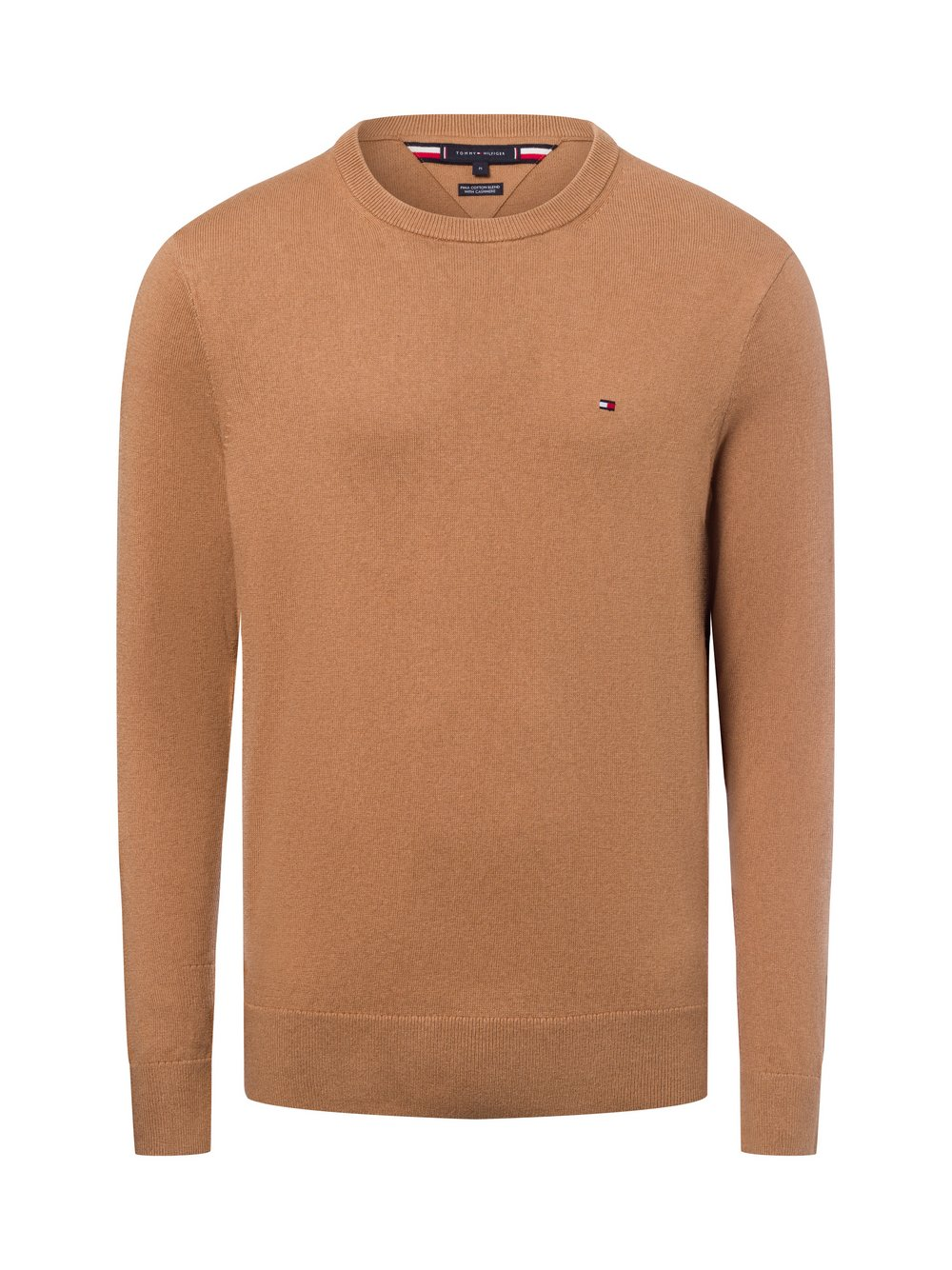 Tommy Hilfiger Sweter z dodatkiem kaszmiru Mężczyźni Bawełna beżowy, XXL