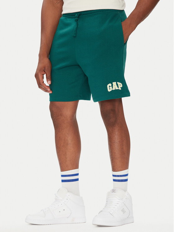 Gap Szorty sportowe 703989-02 Zielony Regular Fit