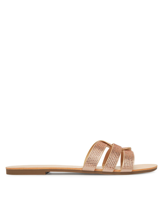 ONLY Shoes Klapki 15340950 Różowe złoto