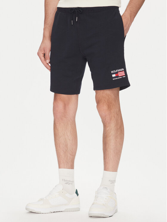 Tommy Hilfiger Szorty sportowe American MW0MW39862 Granatowy Regular Fit