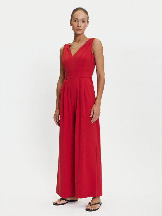 Tatuum Kombinezon Fang T2504.075 Czerwony Wide Leg