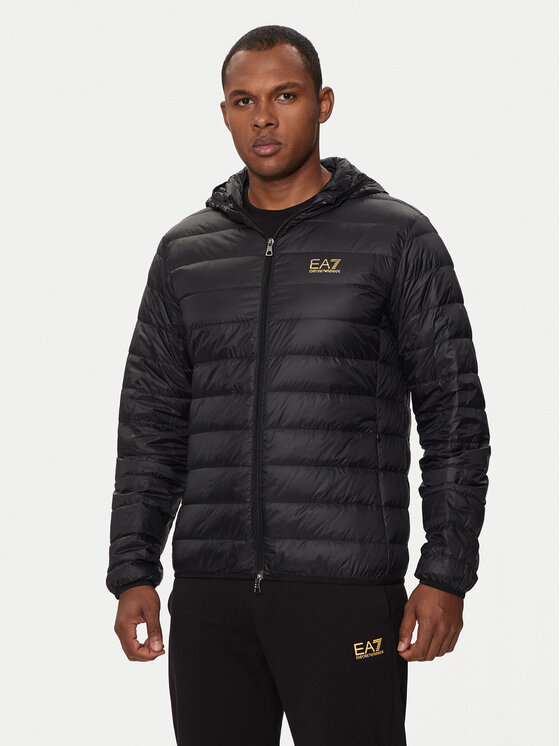 EA7 Emporio Armani Kurtka puchowa 8NPB24 PNGPZ 0208 Czarny Regular Fit