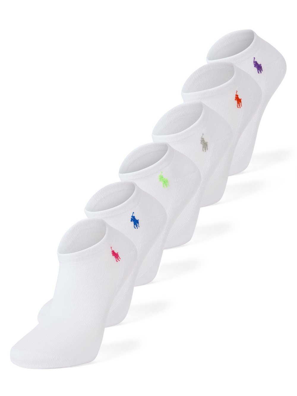 Polo Ralph Lauren Damskie skarpetki do trampek w 6-paku Kobiety biały, ONE SIZE