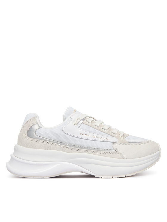 Tommy Hilfiger Sneakersy Th Sporty Chic Runner FW0FW09187 Biały