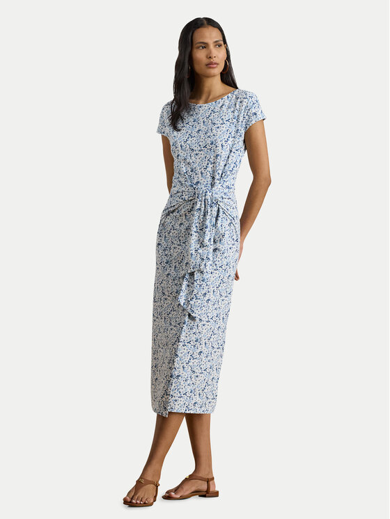 LAUREN RALPH LAUREN Sukienka codzienna 200P09120001 Niebieski jasny Slim Fit