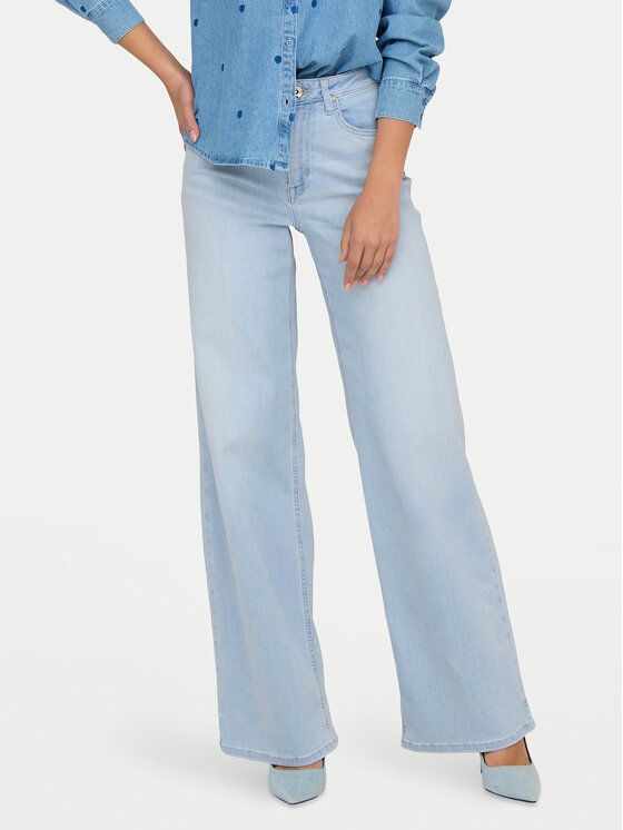 ONLY Jeansy Madison 15338289 Błękitny Wide Leg