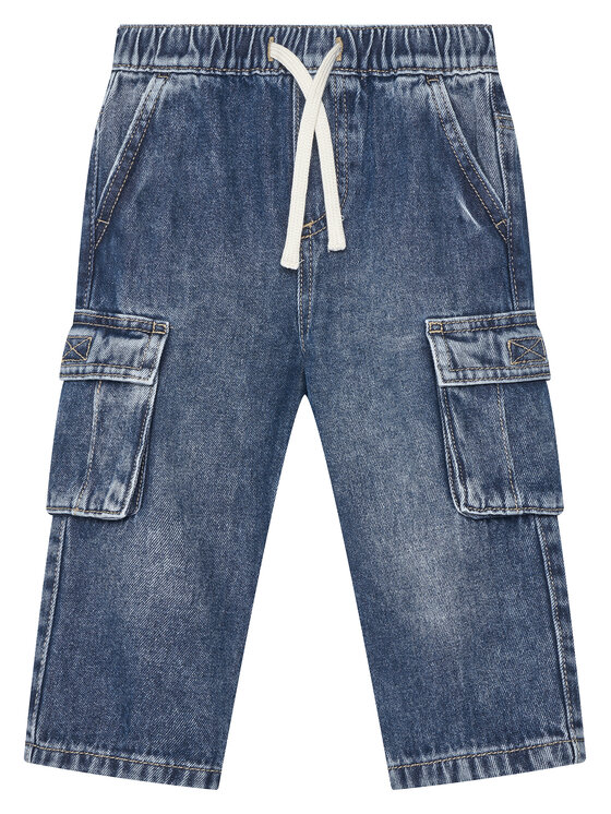 United Colors Of Benetton Jeansy 4KEHGF02N Granatowy Straight Fit