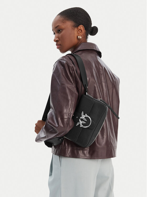 PINKO Torebka Love One Slouchy Zip Mini AI 25-26 PLTT 105345 A2JG Czarny