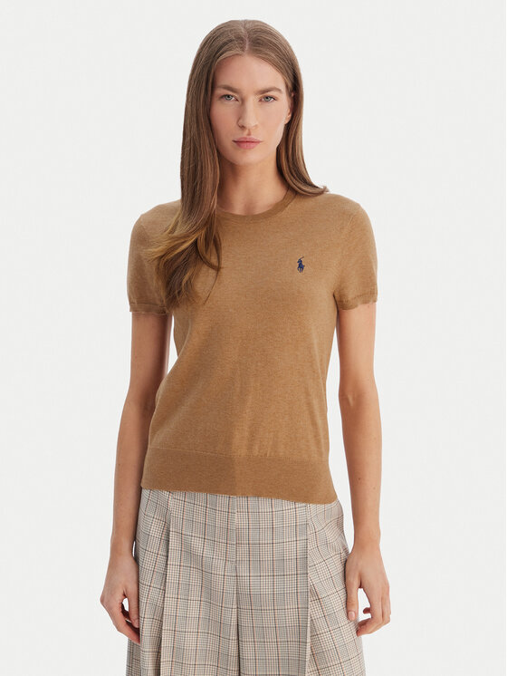 Polo Ralph Lauren T-Shirt 211971872007 Beżowy Slim Fit