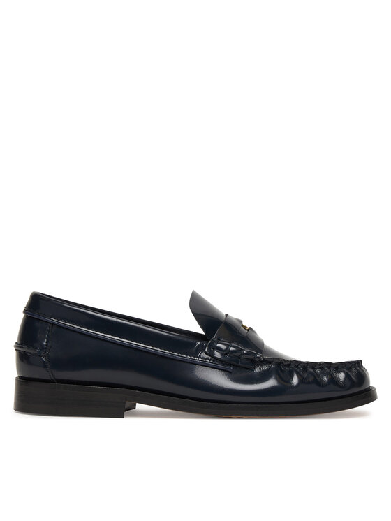 Tommy Hilfiger Mokasyny Hilfiger Penny Abrasivato FW0FW09323 Granatowy