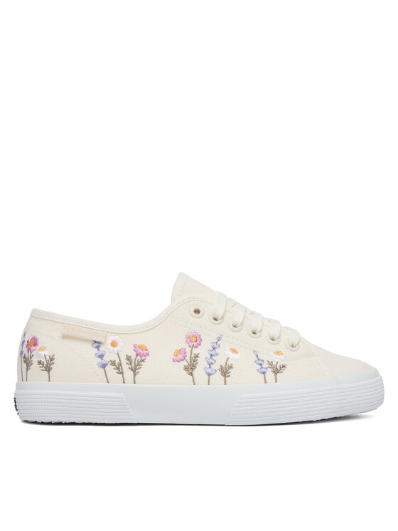 Superga Tenisówki 3750 Flower Embroidery Leggera S8161ZW Biały