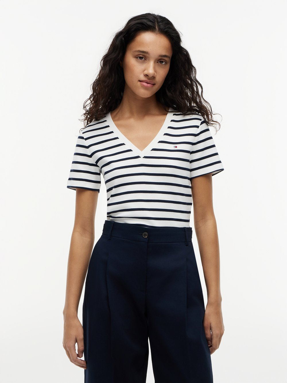 Tommy Hilfiger Koszulka damska Kobiety Bawełna biały|wielokolorowy, XS