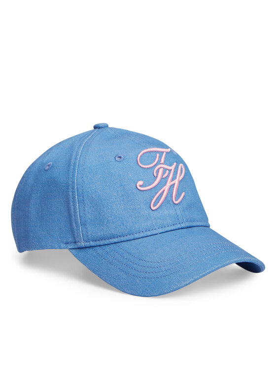 Tommy Hilfiger Czapka z daszkiem Logo Embroidery Baseball Cap AW0AW18338 Niebieski