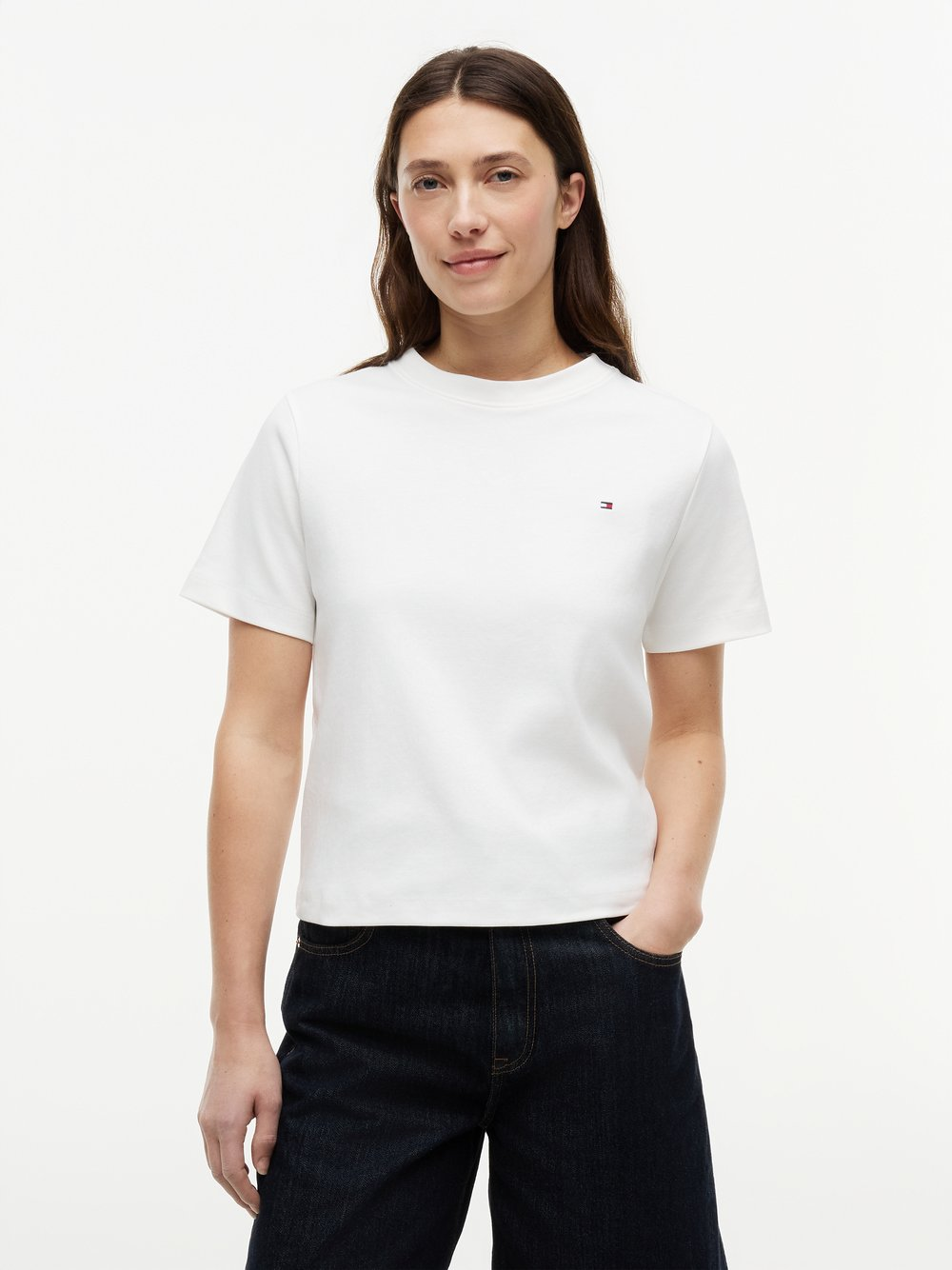 Tommy Hilfiger Koszulka damska Kobiety Bawełna (100%) biały, L