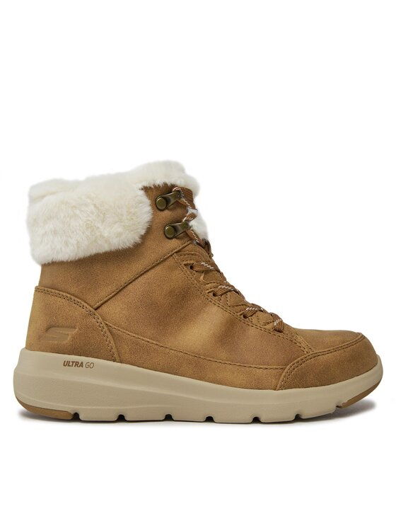 Skechers Trzewiki Glacial Ultra Cozyly 144178/CSNT Brązowy