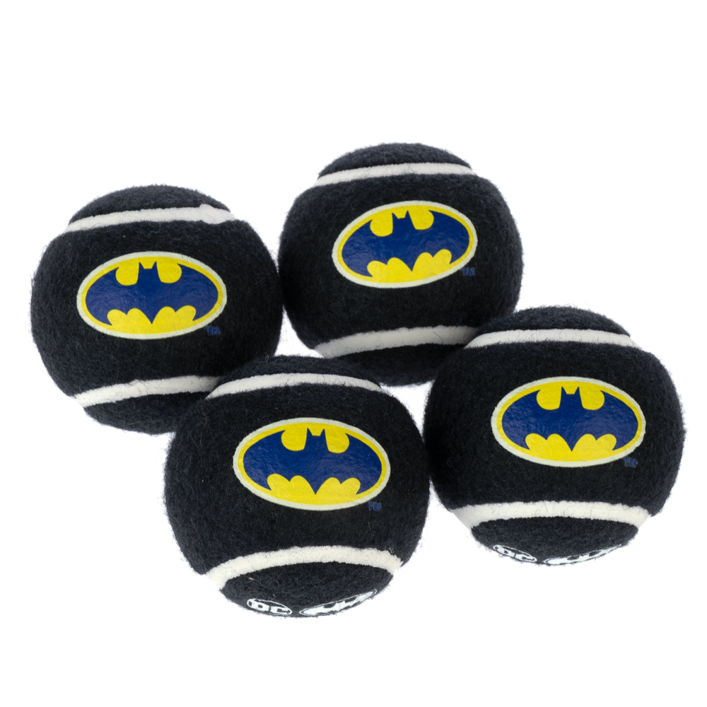 DC Batman zestaw piłek tenisowych - 4 szt. (Ø 6,3 cm każda)