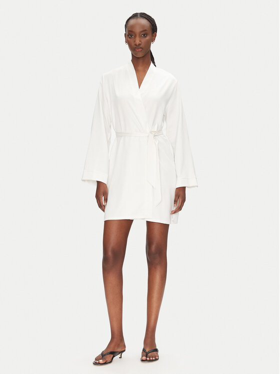Hunkemöller Szlafrok Bridal 302071 Biały miniaturka