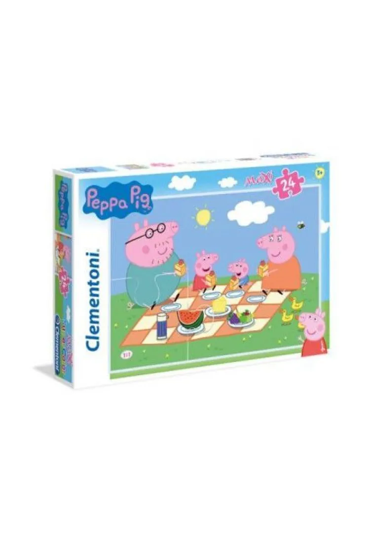 Puzzle 24 el. Maxi SuperColor. Świnka Peppa