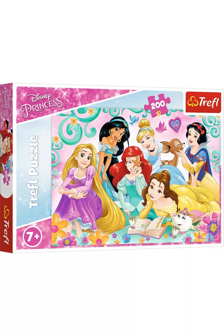 Puzzle 200 el. Radosny świat księżniczek