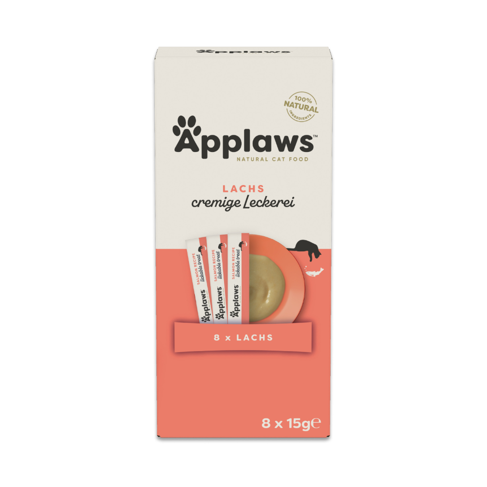 Megapakiet Applaws kremowy przysmak, 32 x 15 g - Łosoś