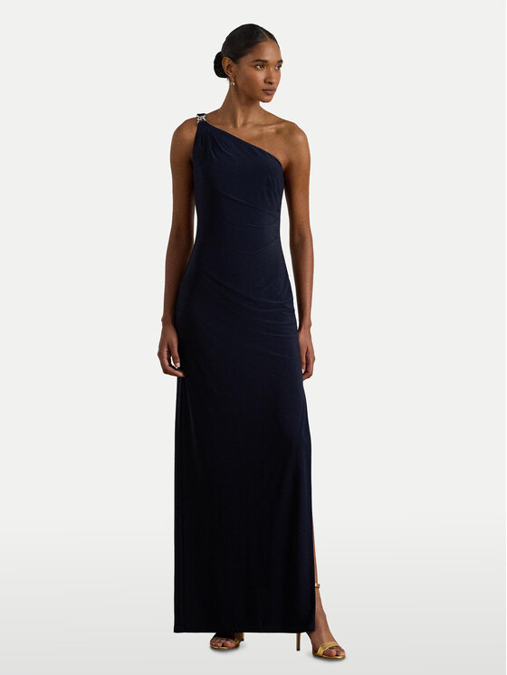 LAUREN RALPH LAUREN Sukienka wieczorowa 253980922002 Granatowy Slim Fit