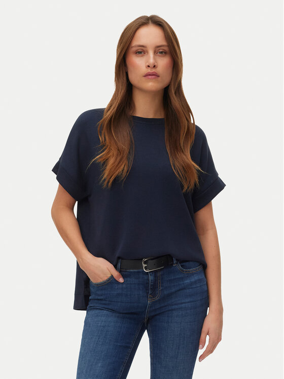 Vero Moda Bluzka Hali 10339414 Granatowy Regular Fit