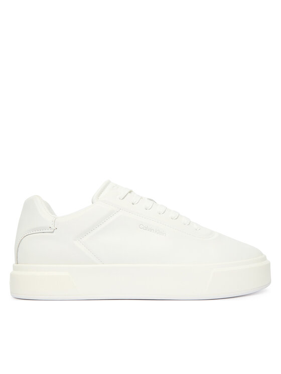 Calvin Klein Sneakersy Basket Cups Oxf Lup Hf Lth YM0YM01452 Biały