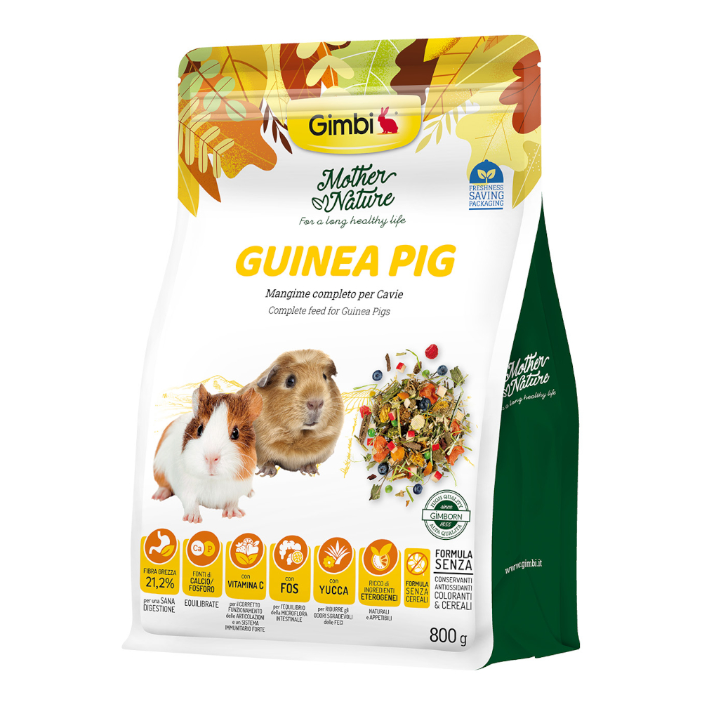 Gimbi Mother Nature Guinea Pig, karma dla świnek morskich - 800 g