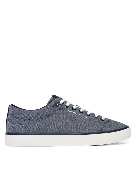 Tommy Hilfiger Tenisówki Th Hi Vulc Core Low Chambray FM0FM05818 Niebieski