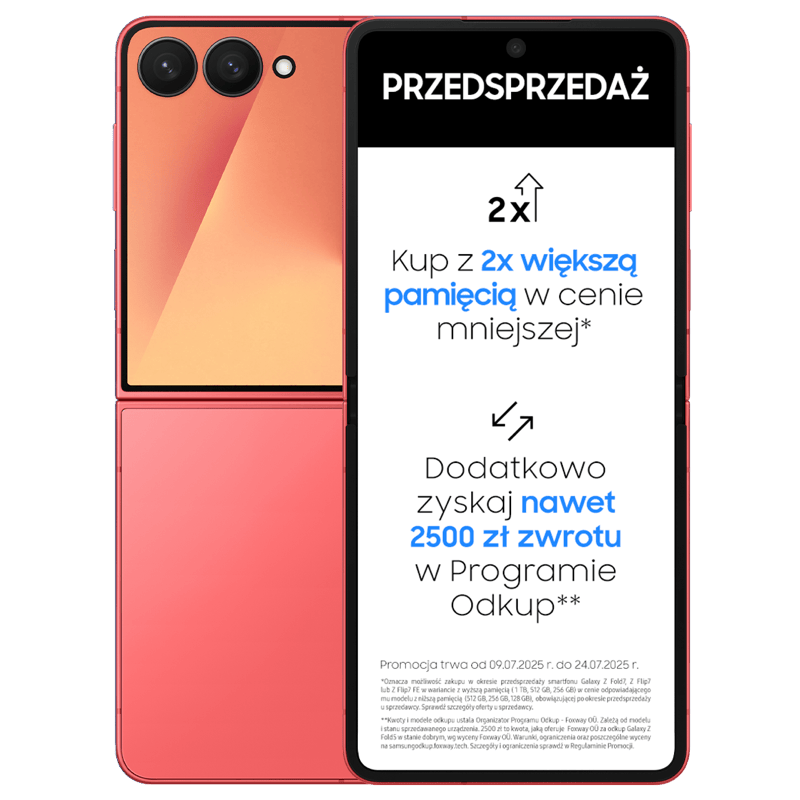 Samsung Galaxy Z FLIP7 5G 12/512GB Czerwony