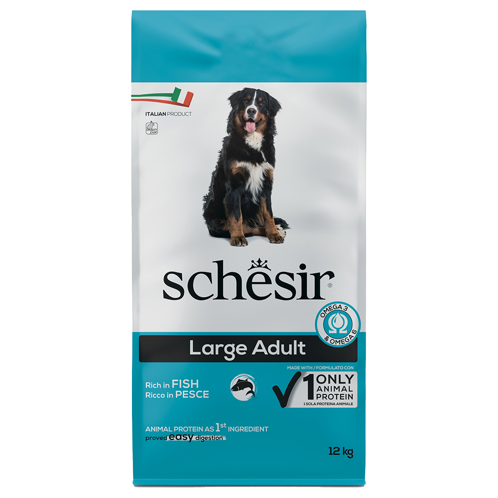 Schesir Dog Large Adult, z rybą - 2 x 12 kg
