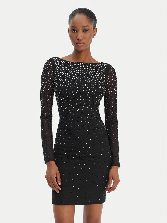Marciano Guess Sukienka koktajlowa 6RGK02 6218A Czarny Slim Fit