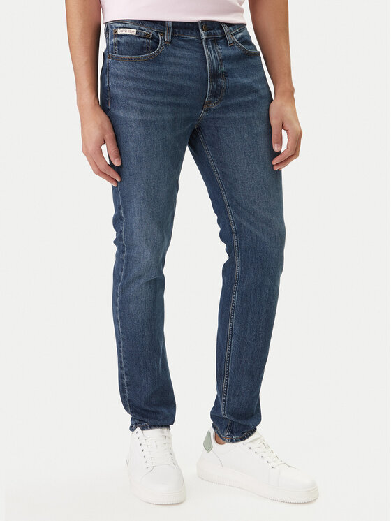 Calvin Klein Jeans Jeansy LV04RB758G Niebieski Slim Fit