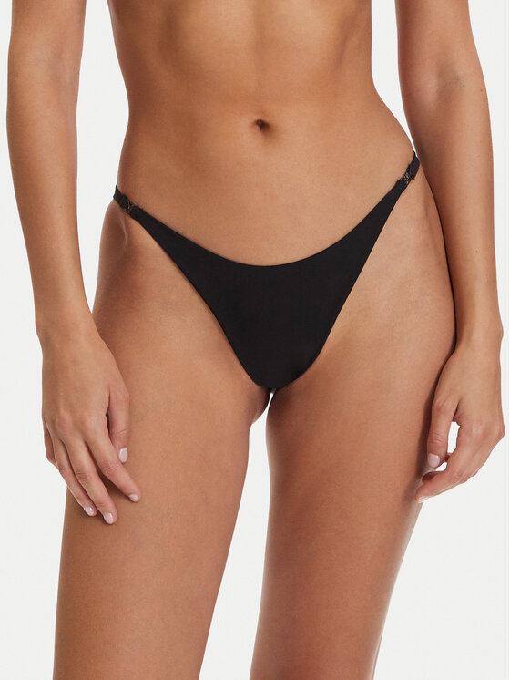 Calvin Klein Swimwear Dół od bikini LV00Q61124 Czarny