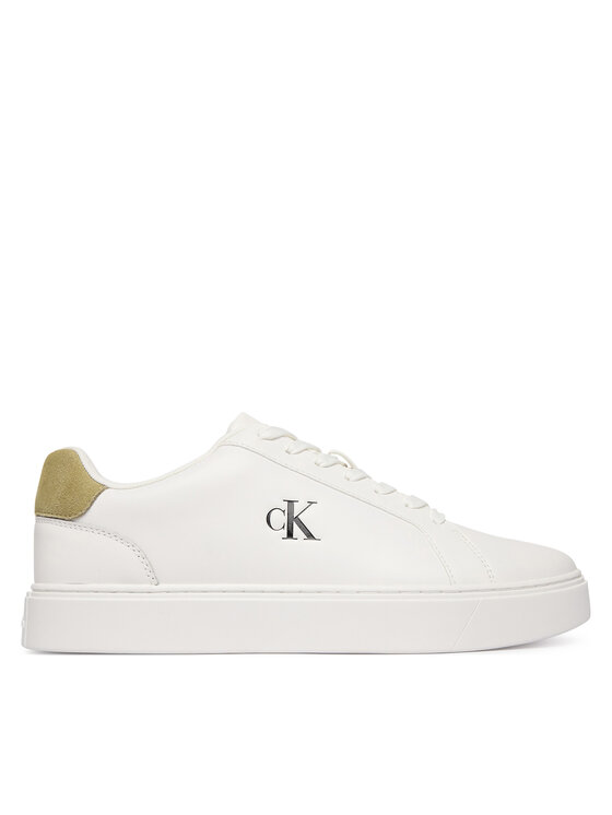 Calvin Klein Sneakersy Classic Cupsole Laceup Lth YM0YM01435 Biały