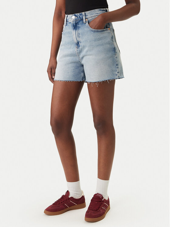 Tommy Jeans Szorty jeansowe DW0DW22694 Błękitny Straight Leg