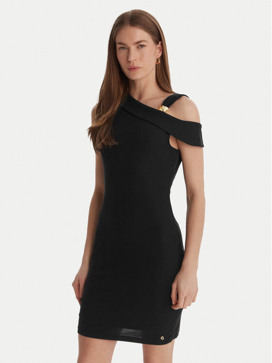 Guess Sukienka codzienna W6GK23 K3017 Czarny Regular Fit