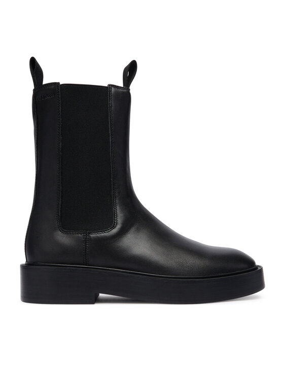 Calvin Klein Sztyblety Convate Welt Chelsea Lth YW0YW01905 Czarny