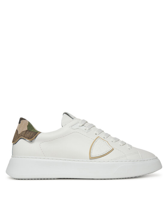 Philippe Model Sneakersy Veau Camou Striching A012221 BTLU VCB3 VEAU Biały