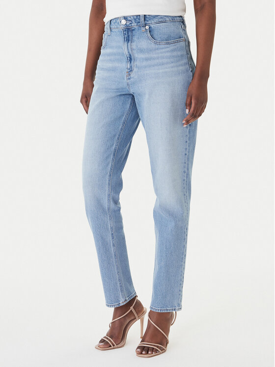 Calvin Klein Jeans Jeansy LV047E787G Niebieski Mom Fit