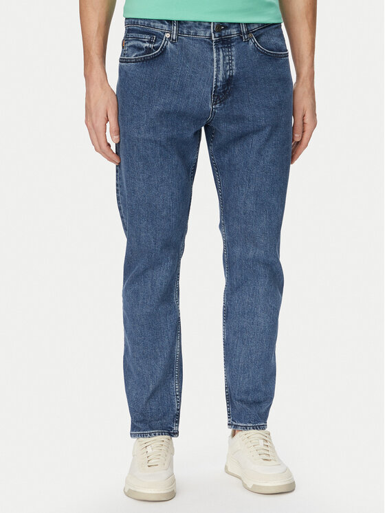 BOSS Jeansy 50559869 Granatowy Skinny Fit