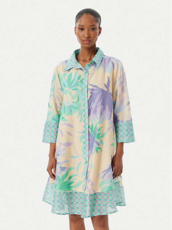 Iconique Sukienka koszulowa Madeira IC26-062 Kolorowy Relaxed Fit