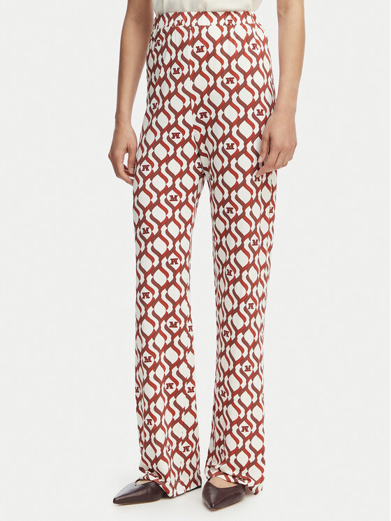 Max Mara Beachwear Spodnie materiałowe Bchabate 2616781029 Kolorowy Relaxed Fit