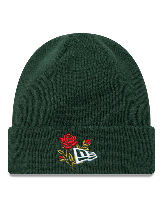 New Era Czapka Rose Icon Cuff Knit Beanie 60580736 Zielony
