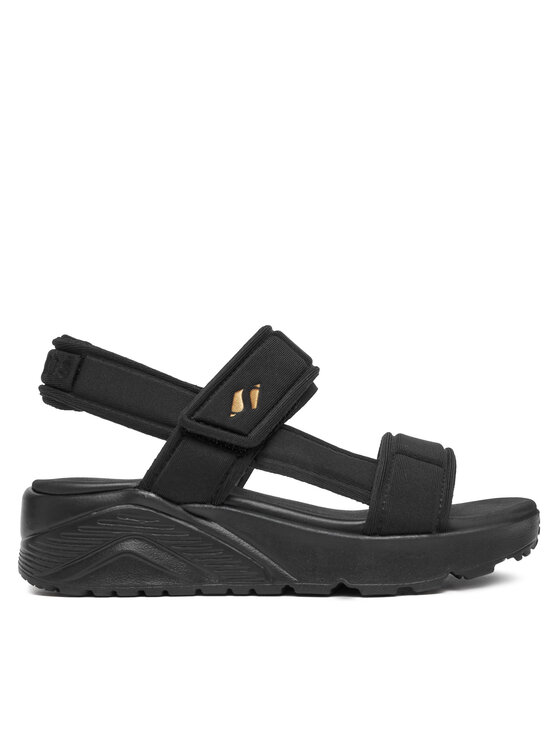 Skechers Sandały Uno Lite Sandal-Sunny Stand 310372L/BKRG Czarny