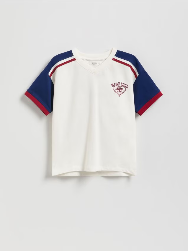 Reserved - T-shirt z nadrukiem na plecach - wielobarwny
