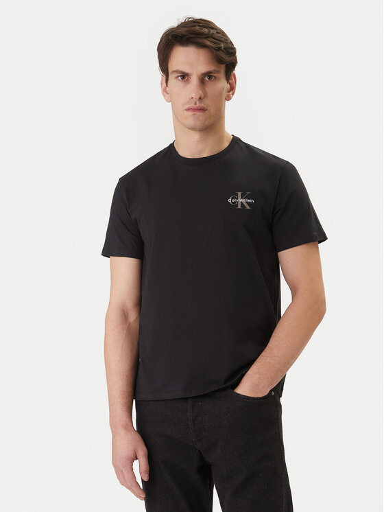 Calvin Klein Jeans T-Shirt LV04RF278G Czarny Regular Fit
